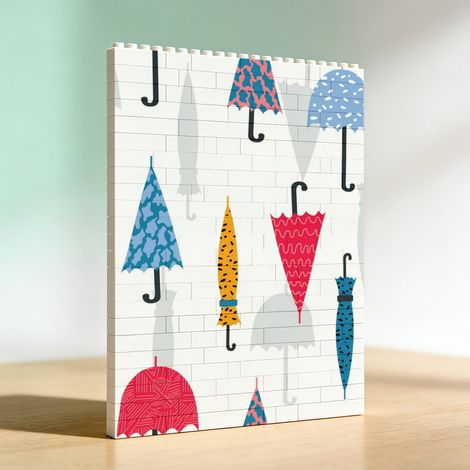 Cadre créatif DIY en briques, cadeau pour anniversaire, Saint-Valentin (1/5)