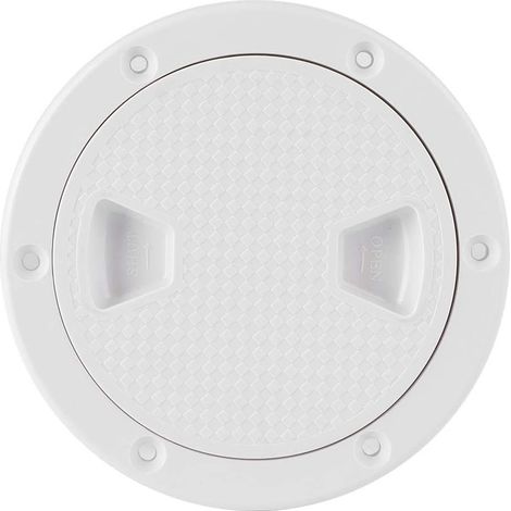 Plaque de Pont de Bateau de 6 Pouces, Trappe d'inspection Ronde antidérapante pour Bateau, Trappe de Plaque de Pont d'inspection Circulaire antidérapante avec Couvercle Amovible (6inch) (1/5)