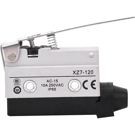 Micro-interrupteur de fin de course SPDT, bipolaire bidirectionnel, 10 A 250 V CA, protection IP65 (1/5)