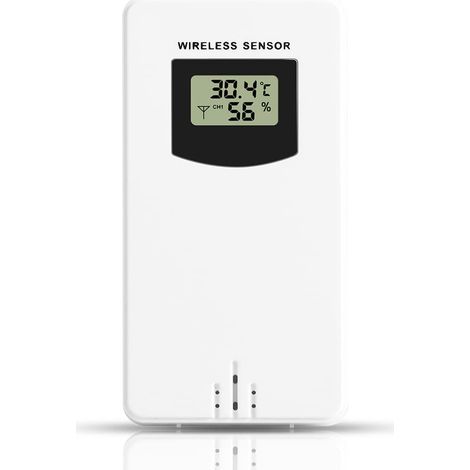 Termómetro digital electrónico para uso interior y exterior con estaciones meteorológicas (1/5)