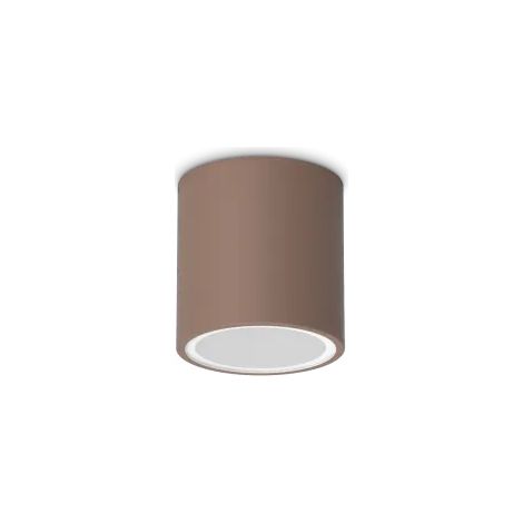 TECHO ROUND FARETTO DA SOFFITTO PER ESTERNO IP54 1 LUCE GU10 D.9CM COFFEE