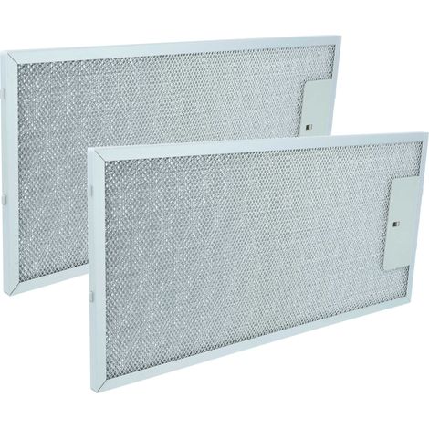 vhbw 2x filtro anti-grasso compatibile con Bosch DHI965VGB2, LI46931, DHI965VGB, DHI965VGB1, LI48930, LI48932 cappa da cucina, metallo