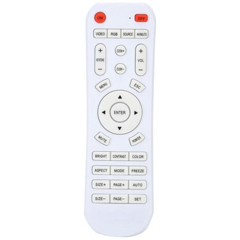 Projector controller, durable white remote control DC 3V Mini HD for