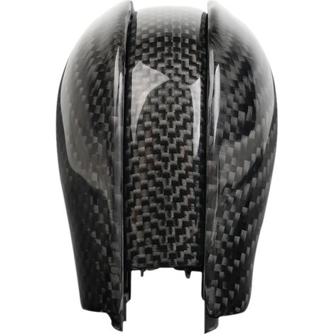 Car gear shift knob decorative cover suitable for Volkswagen Golf 67 R GTI Passat Jetta gear shift lever - carbon fiber (1/3)