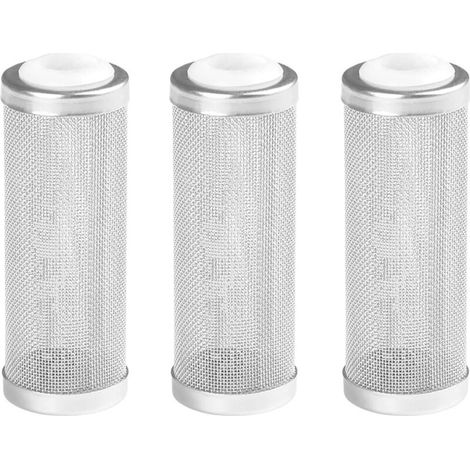 3 Pièces 17mm Garde de Filtre Maille Protection de Filtre D'aquarium de Maille de Réservoir de Poissons en Acier Inoxydable Crepine Aquarium pour Poissons Crevettes Accessoire Aquarium (1/5)