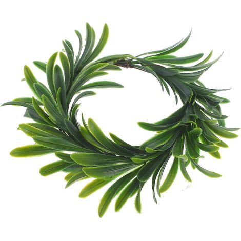 Anneaux de bougie en eucalyptus, porte-bougies piliers pour décoration intérieure, lot de 4 (1/5)