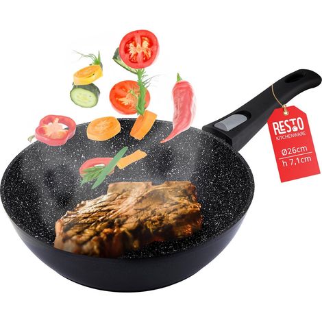 Sartén Profunda Resto Antiadherente 26 cm Negro Aluminio (1/3)