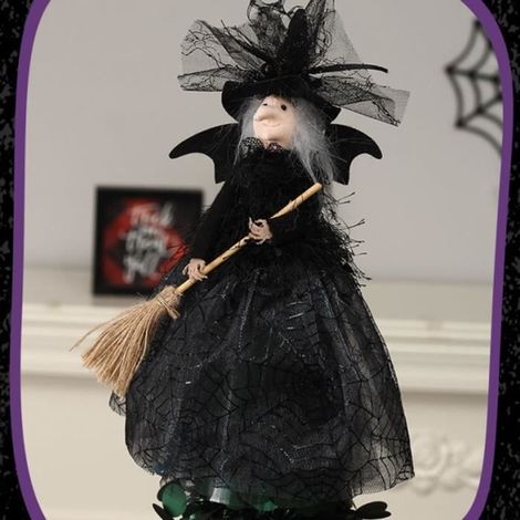 Hexenpuppe – Dilwe – Halloween – Spinnennetzrock – Elegant – Partydekoration (1/4)