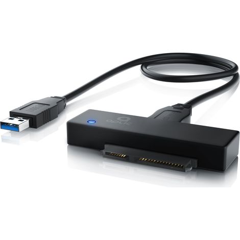 Aplic USB 3.0 zu SATA Konverter Kabel inkl. Netzteil - SATA 1/2/3 Festplatten & Laufwerke - UASP (1/5)