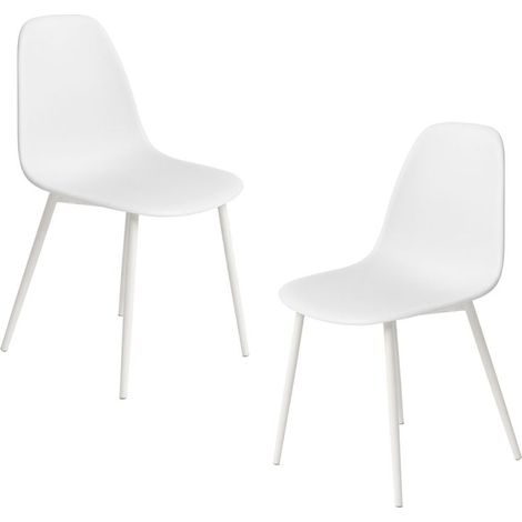 Packs Sillas Comedor - Pack 2 Sillas White Teok Polipiel - Blanco (1/5)