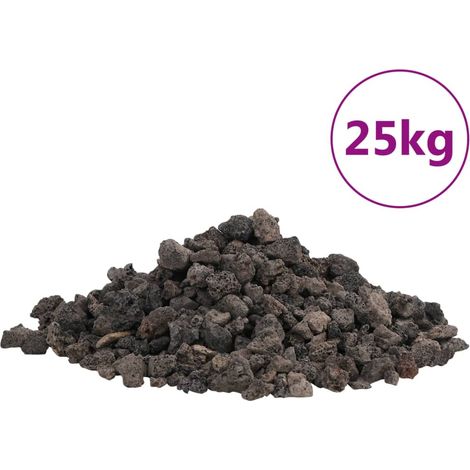 Roches volcaniques 25 kg noir 1-2 cm CFW90816 (1/5)