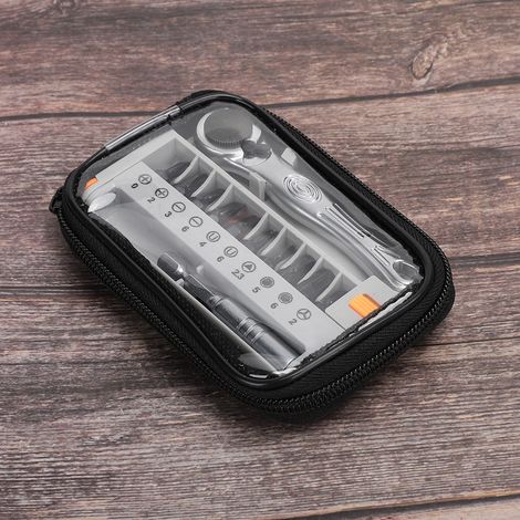 Kit de tournevis à cliquet et clé à cliquet pour la réparation de téléphones portables et de montres, avec embouts cruciformes (modèle 2011, style A). (1/5)