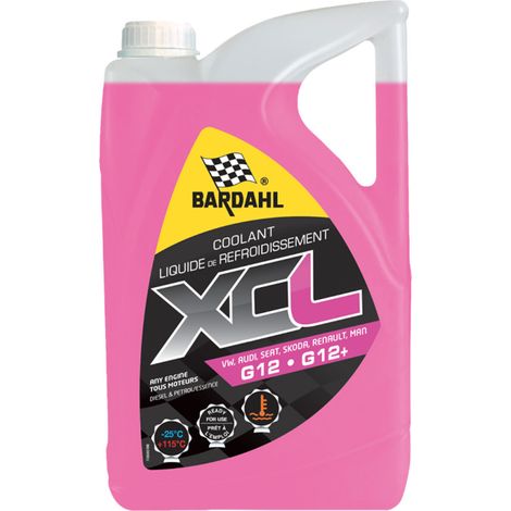 BARDAHL Liquide de refroidissement XCL G12/G12+ -25°C 5L