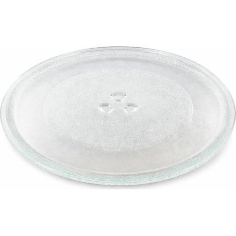 Assiette pivotante universelle pour micro-ondes de 25,5 cm avec 3 saillies centrales, convient à différentes marques de fours à micro-ondes