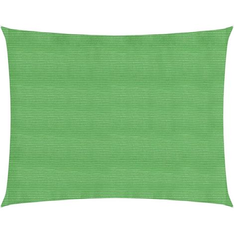 Voile toile d'ombrage parasol 160 g/m² PEHD 3,5 x 4,5 m vert clair