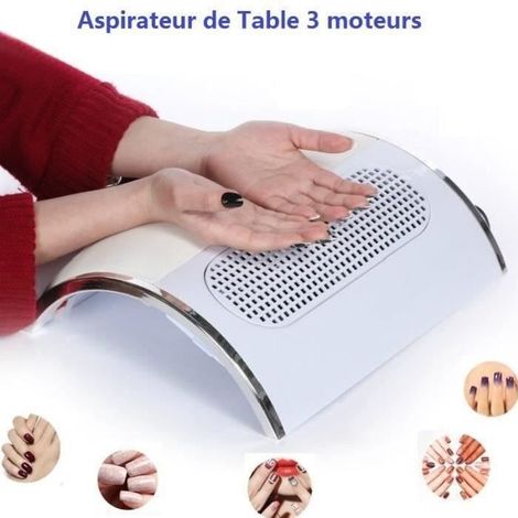 Aspirateur de table manucure professionnel Modèle - 3 moteurs - 2 sacs (1/4)