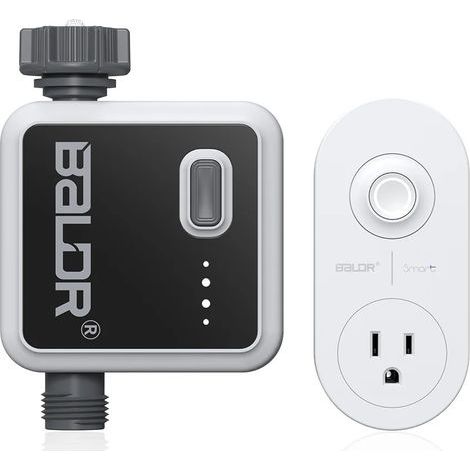 Minuteur de robinet RAINPOINT à 1 zone, contrôlé par Wi-Fi, avec boîtier de raccordement pour l'arrosage extérieur. (1/5)