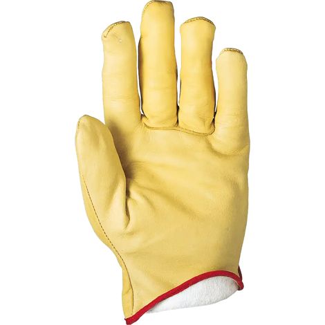 SIR SAFETY SYSTEM MARGHERITA Gants de protection en cuir doublés jaune Taille 10 Lot de 12 paires