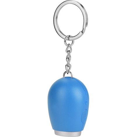 Porte-clés horloge avec projection, réveil digital miniature bleu, horloge portable affichage LED, réveil de voyage compact (1/5)