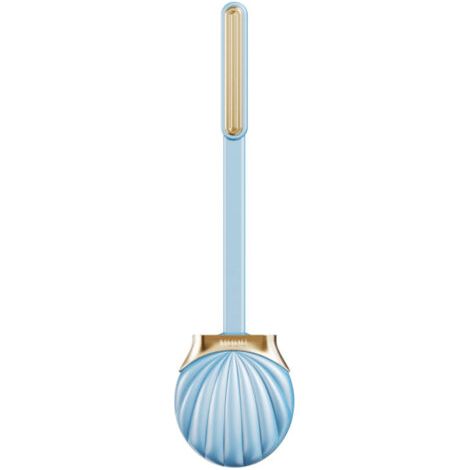 VtiziklEnsemble brosse de toilette et support pour salle de bain, tête de brosse de toilette flexible avec poils en silicone, taille compacte pour un rangement et une organisation faciles（bleu） (1/5)