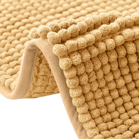 1 Tapis De Bain Chenille 40x60 Cm Absorbant Antidérapant Lavable Machine Pour Salle De Bain (1/5)