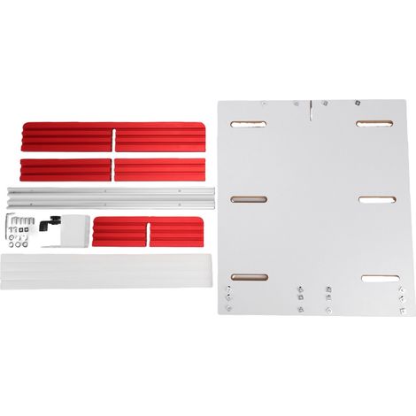 Scie à Table, traîneau à coupe transversale, piste réglable, clôture en aluminium, Kit de routeur pour le travail du bois pour fente d'onglet 3/4x3/8 (1/5)