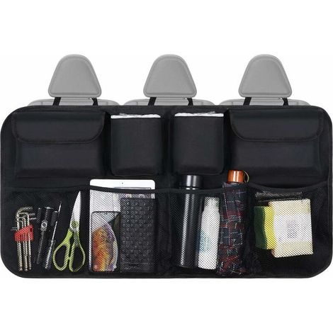 Organisateur de Coffre de Voiture, Multipurpose Pliables Sac de Rangement Voiture, coffre rangement voiture, Noir (1/5)