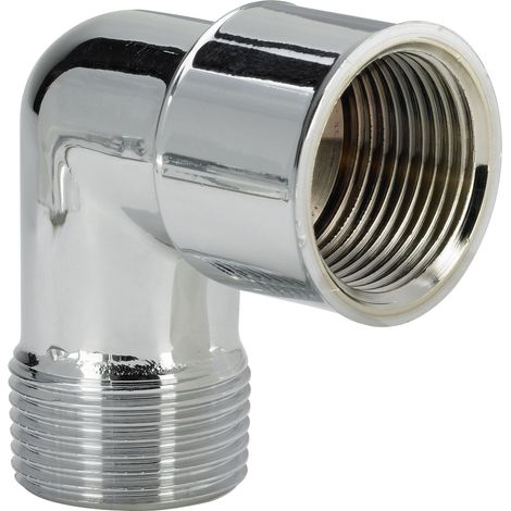 Viega Coude 90 degrés, R 3/4, Rp 3/4 Laiton, chromé Modèle 1613, 107758