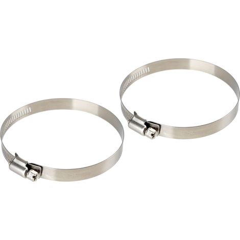 Fascette stringitubo in acciaio inox - set 2 pz - ↔ 12 mm - Ø 78-101 mm (1/5)