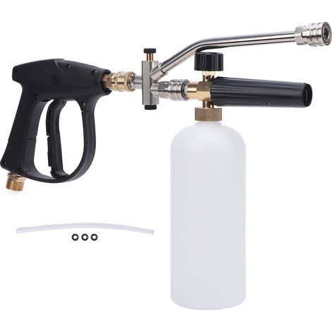 Schaumsprühgerät mit 4000 PSI, 1 Liter Fassungsvermögen, mit 2 Anschlussschnittstellen und 1/4-Zoll-Düse, Hochdruckreiniger-Set für Motorräder, Autos, Dächer und Einfahrten.