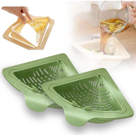 1 Passoire Cuisine, Plastique, Filtre Amovible, Ouverture Rotative, Pour Lavage Et Déchets Alimentaires