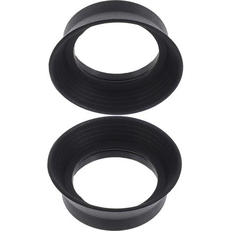 Cache-Yeux Lot de 2 Pièces pour Microscope et Jumelles en Caoutchouc Noir Protection Oculaire, Réduit la Fatigue Oculaire, pour Observations en Laboratoire (1/5)