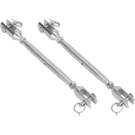 Tendeurs à Vis,Tendeur à Mâchoire,Tendeur en acier inoxydable,Ridoir Tendeur D'auvent,Tendeurs à Mâchoire à Corps Fermé Marin Travaillant Câble Métallique (1/5)