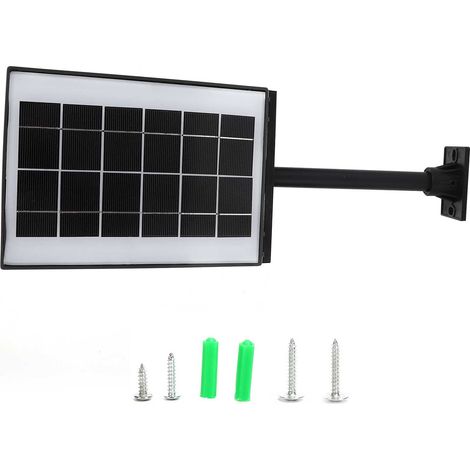 Lampadaire solaire LED avec détecteur de mouvement, étanche, pour jardin et terrasse extérieurs. (1/5)