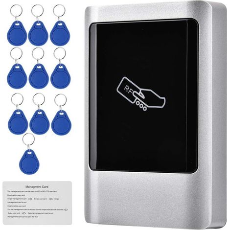 Lecteur de badge RFID étanche IP65 – 1000 utilisateurs – Tension 12V CC – Contrôle d'accès sécurisé avec clavier tactile (1/5)