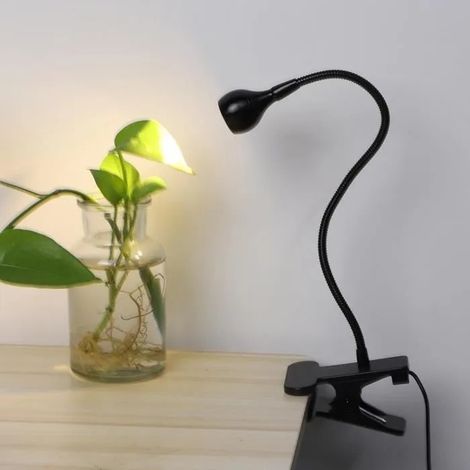 Lampe à pince LED - ESTINK - Rechargeable USB - Économie d'énergie 80% - Liseuse flexible (1/4)