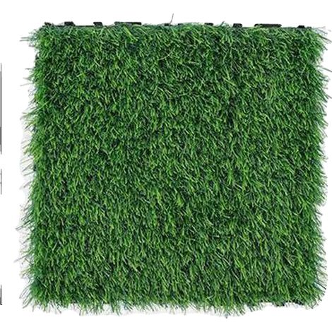Baldosas de césped artificial, diseño duradero, uso versátil, ecológicas. (1/2)