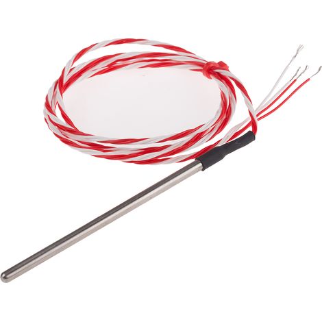 Capteur RTD PT100 RS PRO, Ø 4mm, L.90mm + 1m, +200°C max, Câble ( Prix pour 1 )