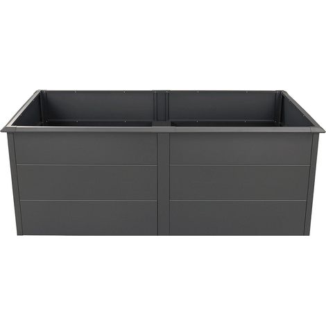 Westmann Métal Lit surélevé Primus XL  Protection anti-limaces incluse  Anthracite  200x100x77 cm