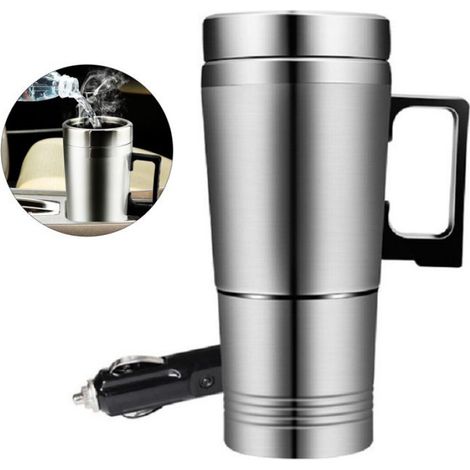 Bouilloire de voyage - Gossfen - thermos en acier inoxydable de 300 ml chauffage stable de 200 w thermos de voiture 24 v robuste p (1/3)
