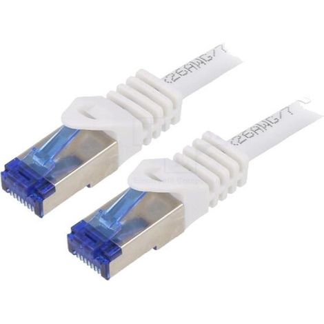 Cordon de raccordement S-FTP Cat.6a blanc - 2m