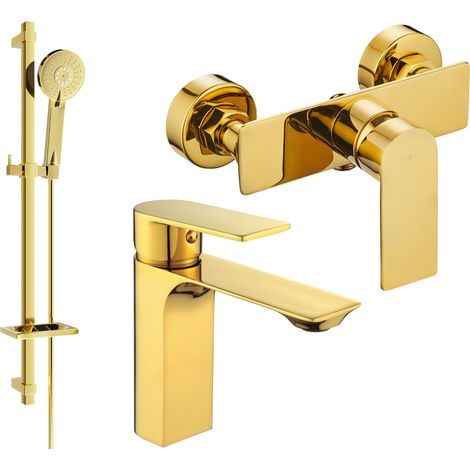 Mexen Alexa DQ40 Duschset, gold - 71204DQ40-50 (1/4)