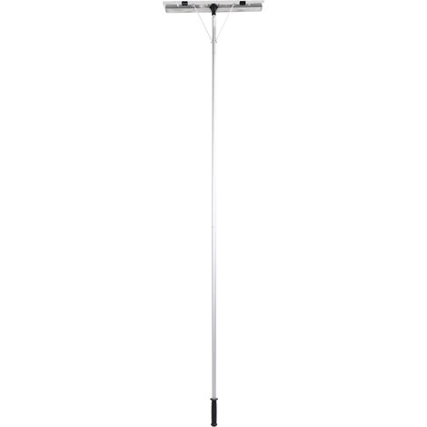 Teleskop-Dachschneeschaufel mit Rädern, verstellbarem, 6 Meter langem Ausziehstiel, abnehmbarem Universal-Schneeräumwerkzeug aus Aluminium für Autos (1/5)
