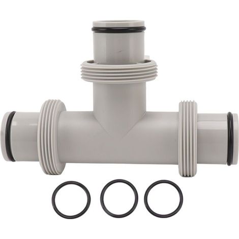 Enowelir Raccord de tuyau 38 mm, adaptateur de tuyau de piscine, raccord de tuyau de piscine 38 mm, kit de raccordement de piscine, rallonge de raccord de tuyau de piscine 38 mm (1/4)