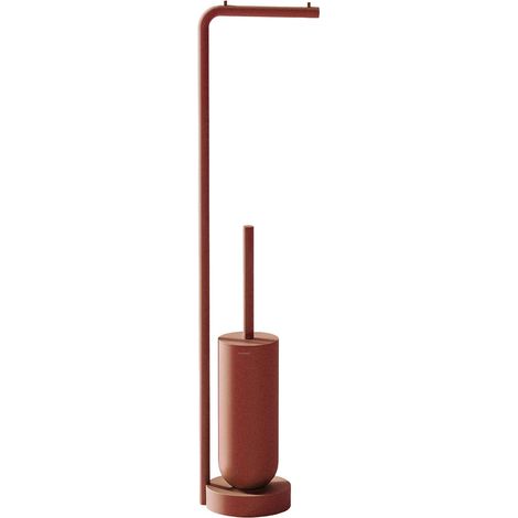 COSMIC Toilet brush with toilet roll holder, Terracotta, GEYSER Collection (1/5)