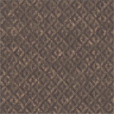 Graphic wallpaper wall Profhome 395053 non-woven wallpaper textured with geometric shapes and metallic highlights black brown gold 5.33 m2 (1/5)