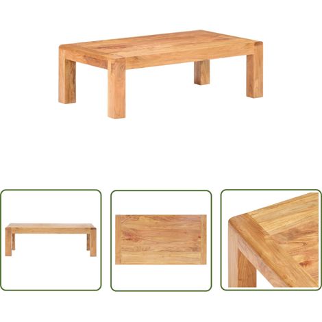 Table basse de salon, Table Café, 110x60x35 cm Bois d'acacia massif OIB7256E (1/5)