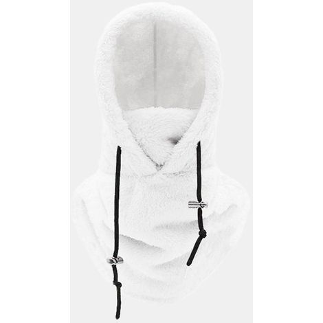Capuche polaire chaude pour l'hiver, capuche de ski universelle, capuche polaire multifonctionnelle coupe-vent et chaude avec cache-cou, adaptée aux sports de plein air, au cyclisme, à la randonnée, à (1/5)