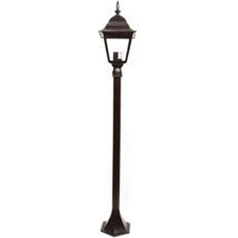 1PZ LAMPIONCINO SU PALO MODELLO NEW YORK - 100w IP44 cm.120h. colore nero