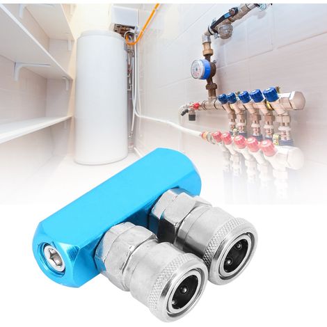 Raccord rapide pour compresseur d'air, coupleur pneumatique, alliage d'aluminium, connexion par pression (1/5)